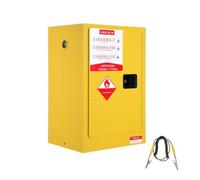 Acekool Armoire de sécurité pour liquides inflammables, Acier laminé à Froid - Résistante au feu, Verrouillage 3 Points, bac étanche, Ventilation, Mise à la Terre - 2 Gal (≈7,6 L), 17x17x18 in