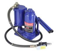 Acekool Cric bouteille pneumatique-hydraulique robuste - Double mode air + pompe manuelle - Course 25,5-50,5 cm - Vérin en ligne - Pour camion/SUV/camping-car/remorque - 12 T, Pneumatic and hydraulic,