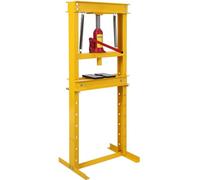 Acekool Presse hydraulique d’atelier châssis en H - Capacité 12 tonnes - Table réglable, montage au sol/établi & plaques de presse - Pour roulements, pliage et redressage métal - 12T