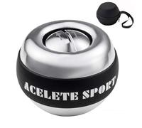 ACELETE Auto-Start 2.0 Gyroscope Exerciseur de Poignet Gyroscope Balle de Renforcement de l'avant-Bras pour renforcer Les os du Poignet et Les Muscles (Métal)