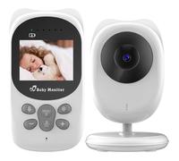 ACELIFE Babyphone Vidéo Caméra Écran 2 4 Pouces Moniteur Bébé -Interphone Température Berceuses Vision Nocturne Mode VOX