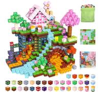 ACELIFE Blocs de Construction magnétiques 200 pièces, Jouet magnétique créatif STEM Magnetic Building Blocks Jouets Cadeaux pour Enfants garçons et Filles 3 4 5 6 7 8 Ans