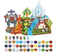 ACELIFE Lot de 200 blocs de construction magnétiques STEM - Jouets de construction magnétiques - Cadeaux pour enfants garçons et filles de 3, 4, 5, 6, 7, 8 ans