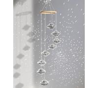 AceList Boule disco à suspendre - Attrape-soleil - Boule miroir en spirale inspirée de la planète - Décoration scintillante - Fait à la main - Décoration réfléchissante pour fenêtre, maison bohème