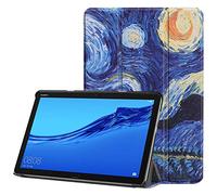 Acelive Slim Fit PU Cuir Étui Housse Coque avec Support Ultra-Mince et Léger et la Fonction Sommeil/Réveil Automatique pour Huawei Mediapad M5 Lite 10 10.1 Pouces