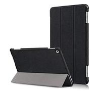 Acelive Slim Fit PU Cuir Étui Housse Coque avec Support Ultra-Mince et Léger et la Fonction Sommeil/Réveil Automatique pour Huawei Mediapad M5 Lite 10 10.1 Pouces