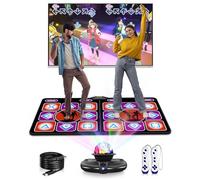 Acelufly Double Tapis de Danse Fille, électronique pour TV, antidérapant pour Enfants, Adultes, Cadeaux pour Filles et garçons (Noir+Rouge)
