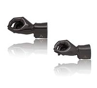 ACELY Lot de 2 porte-stylos en métal en forme de main - Presse-papier pour bureau - Décoration - Nickel noir et chrome noir