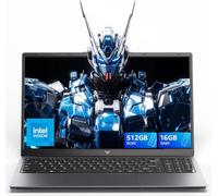 ACEMAGIC 2025 Ordinateur Portable 15,6 Pouces In-tel Quad-Core N97 Jusqu'à 3,6 GHz, 16Go RAM DDR4 512Go SSD PC Portables (Dépasser N95/N5095) WiFi 5/2.4G,USB3.2,BT5.0,HDMI,Type-C,Cache Caméra,5000 mAh