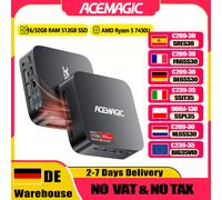 ACEMAGIC K1 MINI PC AMD Ryzen 5 7430U 16 Go de RAM 512 Go de SSD Windows 11 Pro MINI Ordinateur Wifi6 BT5.2 Triple écran 4K R5 7430U 16GB 512GB