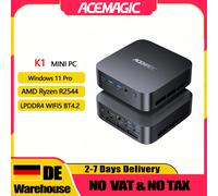 ACEMAGIC K1 MINI PC AMD Ryzen Embedded R2544 16 Go de RAM LPDDR4 512 Go de SSD Windows 11 Pro MINI Ordinateur Wifi5 BT4.2 Triple écran 4K R5 7430U 16GB 512GB