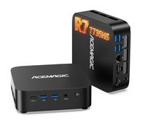 ACEMAGIC M1 Mini PC, AMD Ryzen 7 7735HS (8C/16T, jusqu'à 4,75GHz), 24GB LPDDR5 1TB NVMe SSD Mini Ordinateur de Bureau,Windows 11 Pro/4K Triple Display/WiFi 6/BT 5.2/VESA Supporté