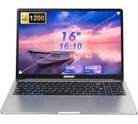 ACEMAGIC Ordinateur Portable 16 Pouces FHD Processeur Alder Lake N-97 Jusqu'à 3,6 GHz (UHD Graphique) 16 Go RAM DDR4,512 Go SSD,écran 1920 * 1200 IPS,Wi-FI 5G,Bluetooth 5.0,HDMI,Type C