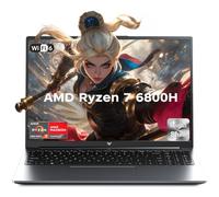 ACEMAGIC Ordinateur portable AMD 2025 avec AMD Ryzen 7 6800H (8C/16T, jusqu'à 4,7 GHz), 16 Go DDR5 512 Go NVMe SSD Windows 11, écran FHD de 16", Wi-Fi 6, Ko rétroéclairé