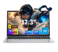 ACEMAGIC PC Portable 17,3 Pouces Ordinateur Portable Full HD,16 Go Ram DDR4 512 Go SSD 4 cœurs ln-tel Alder Lake N-97, jusqu'à 3,6 GHz,WiFi,3*USB3.2,BT5.0,HDMI,Laptop Gris