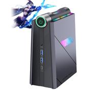 ACEMAGIC RGB Mini PC Core i9 11900H(jusqu'à 4,9 GHz) 16Go DDR4 512Go SSD, WiFi 6 / BT 5.2 Micro Ordinateur Bureau pour Business 【 Multi Modes/Double Ventilateur】