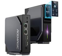 ACEMAGIC S1 LCD Mini PC, Ιntel Alder Lake-N95 (jusqu'à 3,4 GHz) Mini Tour PC Double LAN, 16Go DDR4 512Go M.2 NVMe SSD Mini Ordinateur de Bureau Vertical, RGB/WiFi 5/BT 4.2/4K UHD pour Maison/Bureau