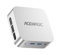 ACEMAGICIAN Vista Mini V1 Mini PC Шin11 Pro, Ιntel Alder Lake-Ν95(jusqu'à 3,4GHz),16Go DDR4 256Go SSD, Micro Ordinateur de Bureau pour Home Cinéma/Commercial/Bureau |HDMI+DP|USB3.2
