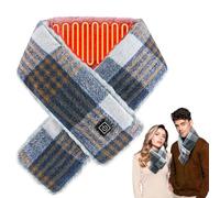 Acemall Écharpe chauffante USB, Chauffage rapide Écharpe Chauffante pour Homme et Femme, Chauffe Cou Écharpe Électrique Cache-cou avec Batterie Externe 5000mAh pour par temps froid en hiver