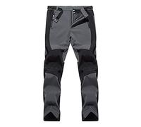 ACemt Pantalon de Ski Imperméable pour Homme - Doublé, Softshell, Long d'Hiver - Randonnée Thermique - Fonctionnel Épais
