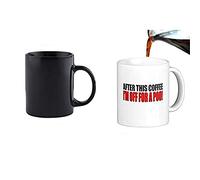 Acen "après CE I'm Off pour Un Caca Fun Magic Morphing Fantaisie à café en céramique Tasse à thé par Studios, Blanc, 311,8 Gram