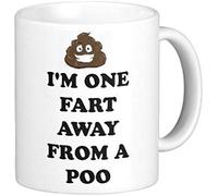Acen Je suis Un Fart Away à partir d'une Poo Mug en céramique, Blanc, 311,8 Gram