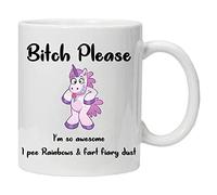 Acen Merchandise Bitch Please, I'm a Unicorn - Mug Humoristique et boîte Cadeau - Parfait pour la Saint-Valentin, Pâques, été, Noël, Anniversaire