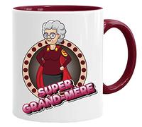 Acen Merchandise Grand-mère Mug/Tasse - Super Grand-mère - Tasse Originale/Cadeau Anniversaire/Fête des Pâques/Céramique 350 ML/Idée Cadeau Original