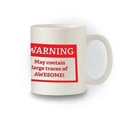 Acen Merchandise Inscription Warning Awesome'- Traces de tasse Grand format
