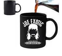 Acen Merchandise Joe Exotic (le vrai héros de la quarantaine 2020) - Coffret cadeau magique à changement de chaleur et tasse à thé et café, bureau, à la maison