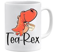 Acen Merchandise JungleMug Mug Dinosaure Drôle | Tea Rex Humour T-Rex | Tasse Cadeau Geek Originale | Idée Cadeau Anniversaire Homme | Tasse Petit Déjeuner Céramique