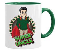 Acen Merchandise JungleMug Tasse Super Tonton | Cadeau Anniversaire Original | Mug Petit Déjeuner Café Humour | Idée Fête des Pères Oncle | Tasse Héros Céramique