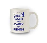 Acen Merchandise Keep Calm and Carry On Mug de pêche