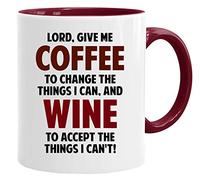 Acen Merchandise Lord give me coffee - Tasse Originale/Cadeau Anniversaire/Fête des Pâques/Céramique 350 ML/Idée Cadeau Original