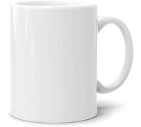 Acen Merchandise Lot de 4 tasses à sublimation sans impression en céramique de qualité supérieure - Gobelets à sublimation avec encre - Blanc