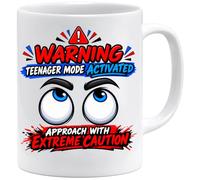 Acen Merchandise Mug Ado avec Message Drôle | Mode Adolescent Activé | Cadeau Original pour Jeune | Tasse en Céramique pour Garçon Fille et Famille, Blanche, 330 ml
