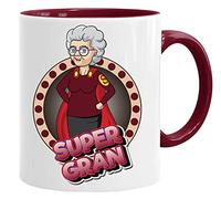 Acen Merchandise Mug Super Gran | Tasse Humour 350 ml | Cadeau Original Grand-Mère | Tasse Café Céramique | Idée Famille Fête des Mères
