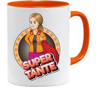 Acen Merchandise Mug Super Tante | Tasse Humour Drôle 350 ml | Cadeau Original Famille | Tasse Café Thé Céramique | Idée Pour Tante Rigolote