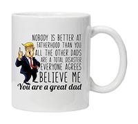 Acen Merchandise Nobody is Better at Fatherhood Than You - Mug cadeau de qualité supérieure avec coffret cadeau pour le bureau, le travail à la maison