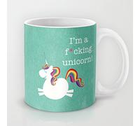 Acen Merchandise qoiueof I 'm a reifer Sprechende Einhorn weiße Tassen - 11 Unzen