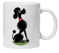 Acen Merchandise Retro Cartoon Poodle Tea Cup Coffee Mug Gift by uglymug