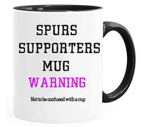 Acen Merchandise Spurs Supporters Mug Warning - Fantaisie Mug en céramique Café Thé Mug - Idéal Saint Valentin/Pâques/été/d'anniversaire/de Noël/Cadeau d'anniversaire