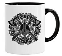 Acen Merchandise Tasse à café et thé avec bouclier de guerrier viking pour petit déjeuner/cadeau d'anniversaire pour papa/oncle/maman