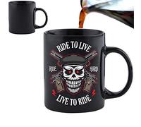Acen Merchandise Tasse de motard | Mug à café changeant de chaleur | Tasse de moto pour homme, cadeau pour meilleur ami, petit ami, mari, fiancé (motard 3)