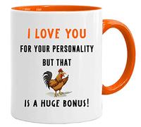 Acen Merchandise Tasse/Mug drôle - 'I love you for your personality'. - Cadeau Rigolo avec des Messages Humoristiques