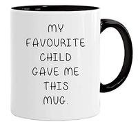 Acen Merchandise Tasse/Mug drôle - 'My favourite child gave me this mug'. - Cadeau Rigolo avec des Messages Humoristiques