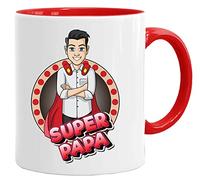 Acen Merchandise Tasse Papa Super Héros | Cadeau Original Fête des Pères | Tasse Humour Papa 350ml | Idée Cadeau Anniversaire Céramique