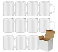 Acen Merchandise Tasses à sublimation sans impression en céramique de qualité supérieure - Tasses à sublimation avec encre