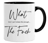 Acen Merchandise WTF Tasse brute et coffret cadeau - Idée cadeau d'anniversaire en céramique - Cadeau d'anniversaire ou de Noël