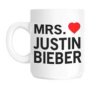 Acen "Mrs Justin Bieber Fantaisie Mug en céramique, Blanc, 311,8 Gram